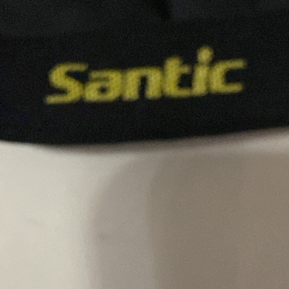 SANTIC Black and Neon Yellow Cycling Shorts. PADDED WAIST good clean condition - Picture 2 of 11